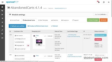 Abandoned Carts | OpenCart