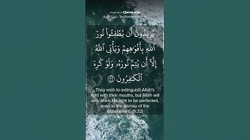 quran com 2 سورة التوبة 32#قران_كريم #quran #shrt