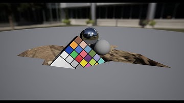 UE4: Custom Depth Mask For a Crack in the Floor.