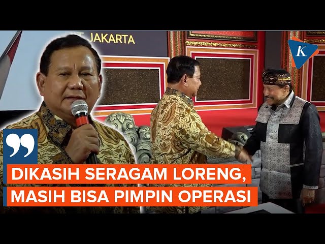 Momen Prabowo Goda Eks Kepala BIN, Sebut Masih Cocok Pakai Baju Loreng class=