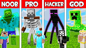 Minecraft NOOB vs PRO vs HACKER vs GOD: MONSTER MUTANT in Minecraft Animation
