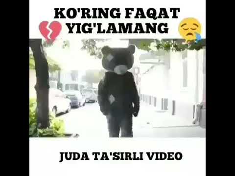 KO'RING FAQAT YIG'LAMANG JUDA TA'SIRLI VIDEO