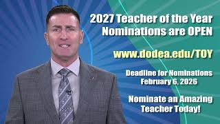 2027 Teacher of the Year Nomination Promotion
