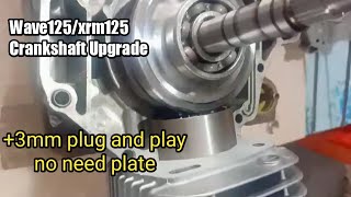 Xrm 125  3mm Crankshaft plug and play no need plate? crankshaft upgrade wave125/rs125 Z5 PERFORMANCE