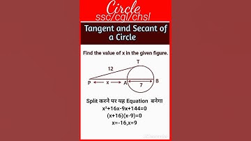 Tangent vs Secant ! Circle formula!#maths  #shorts