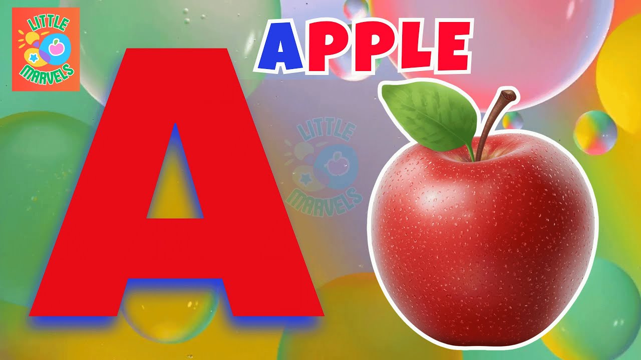Kindergarten Learning Videos | ABC Phonics Song - A is for Apple 🍎 ...