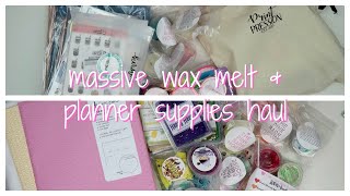 MY NEW OBSESSION | Wax Melts \& Planner Stickers\/Supplies Haul