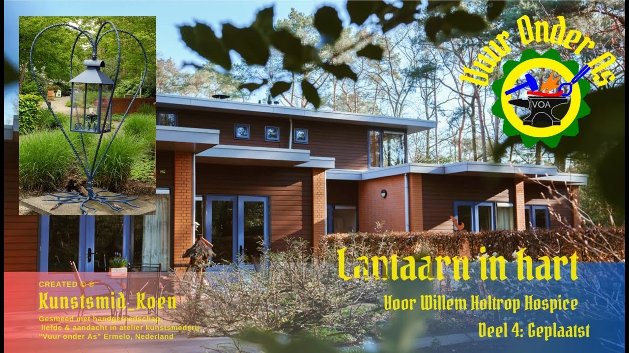 Lantaarn in hartvormige staander. Deel 4, Geplaatst.