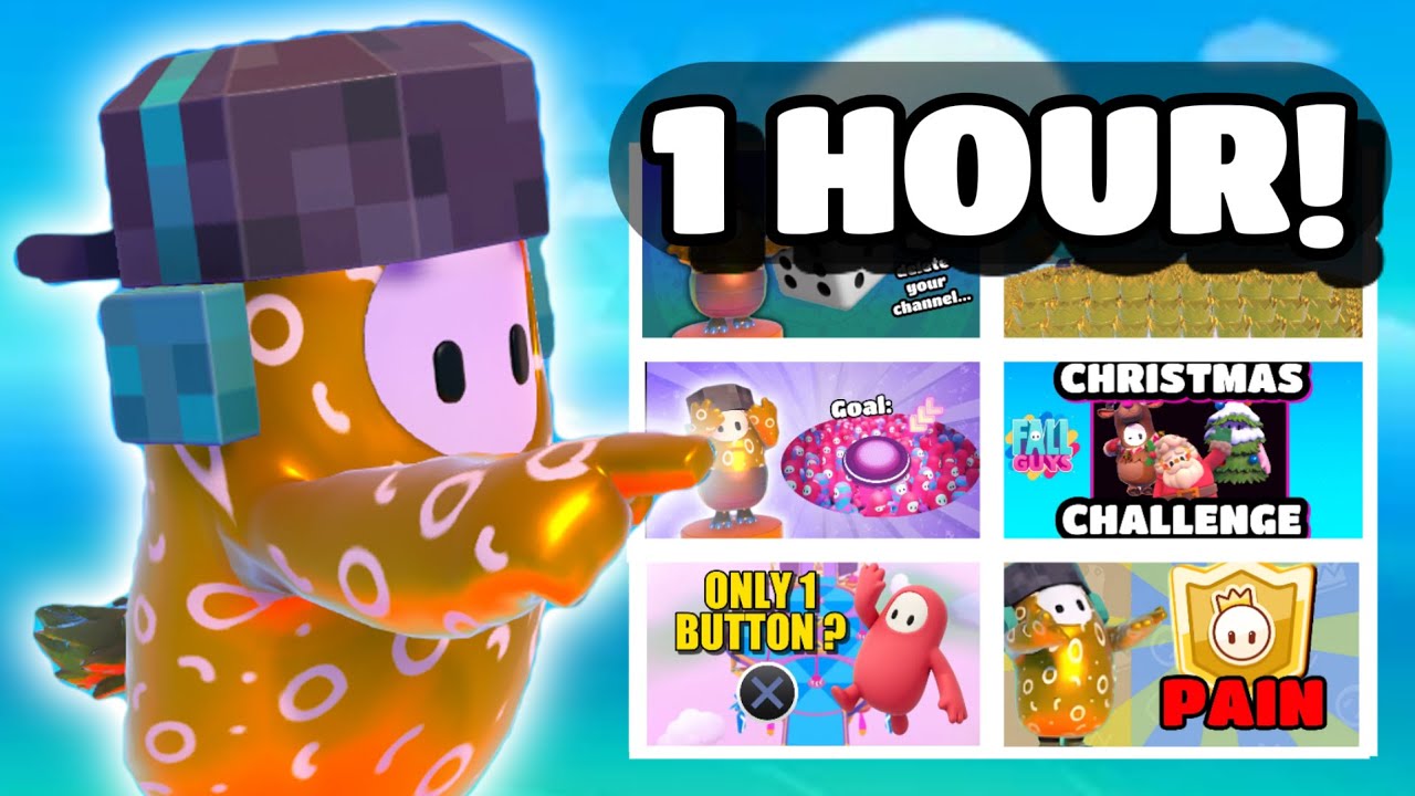 1 HOUR of Fall Guys CHALLENGE Videos! - YouTube