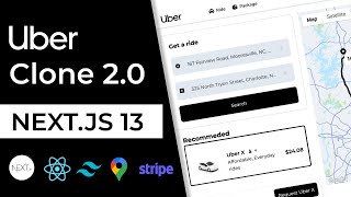 Build Full Stack NextJs 13 Uber Clone Web App : NextJs, React.js, Tailwindcss, Google Map, Stripe