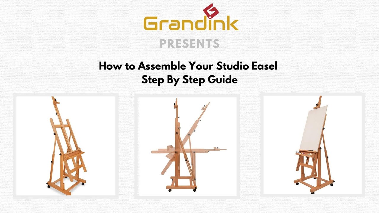 How to Assemble a WOODEN STUDIO EASEL, Painting Stand