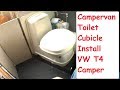 DIY Campervan Toilet Cubicle Installation VW T4 Camper Swivel Toilet Install