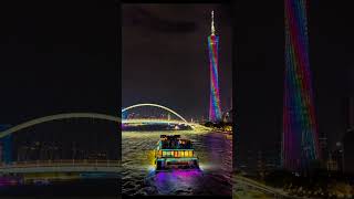 Night Cruise Through Pearl River | Canton Tower & Zhujiang New Town Light Show