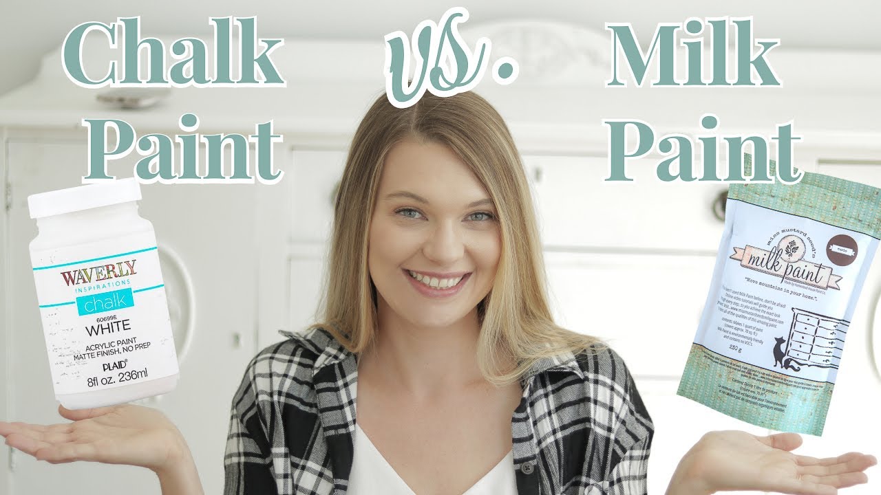 Rust-Oleum Milk Paint vs Chalked Paint - Sarah Joy