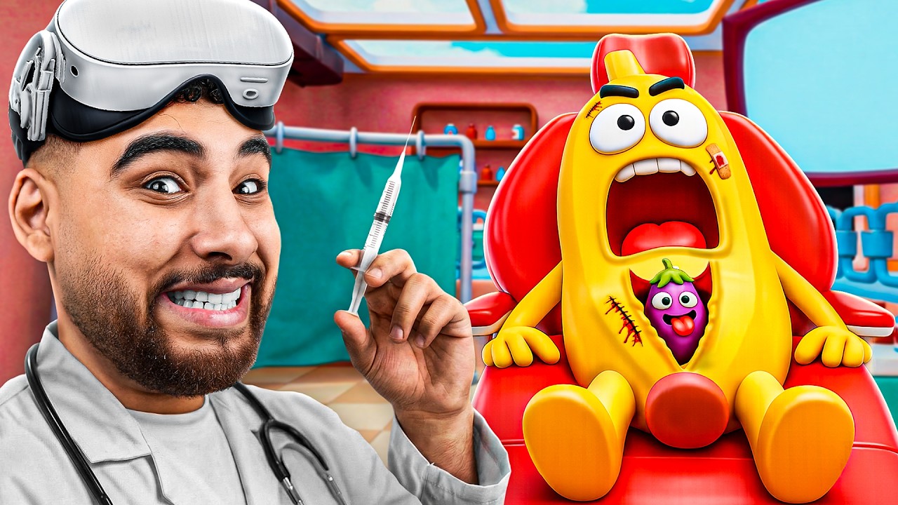 محاكي الدكتور في الحياة الواقعية علي فواكة وخضروات😂🍑