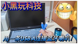 用一条USB A 传输线来连接蓝牙喇叭？！Can We Use USB A Cable Connect a Bluetooth Speaker ？！(小黑小知识）
