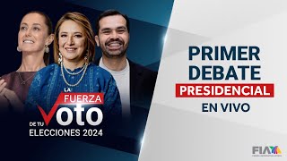 #ENVIVO | Primer debate presidencial entre Sheinbaum, Gálvez y Máynez