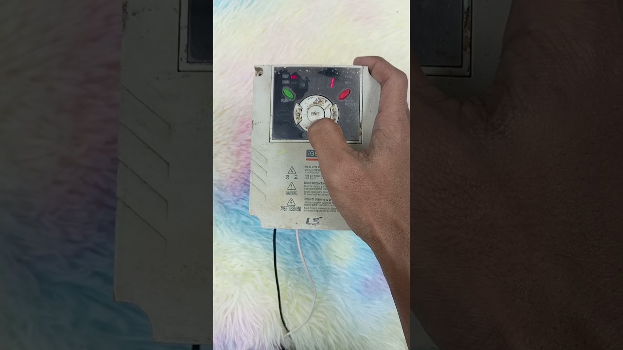 LS ig5a | Keypad Mode | Run Command    #ls #ig5a #vfd #inverter  #keypad #running #parameter