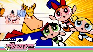 Powerpuff Girls Vs. The Super Mens Club 💥 Powerpuff Girls Cartoon Network Resimi