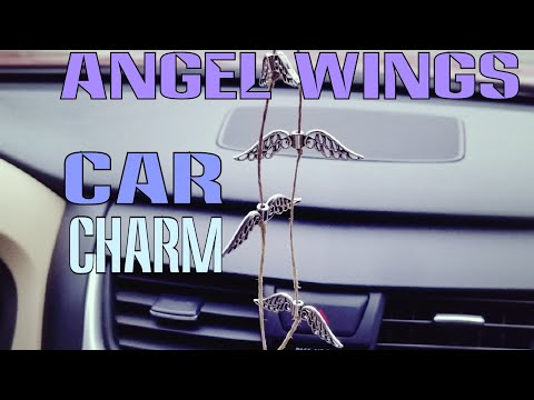 Beautiful Flying Angel Wings Car Auto Charm DIY Handmade Jewelry Shorts