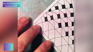 Zentangle how to tangle or draw cubine