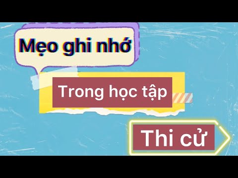 Video MẸO GHI NHỚ ( HỌC TẬP, THI CỬ) _ MAI TƯỜNG VÂN - YouTube