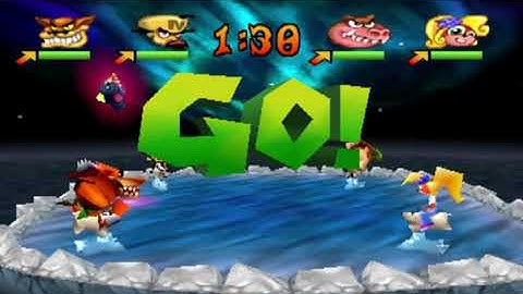 Crash Bash (PSX) - (Part 23) - (Warp Room 1) - (1/2) - (Platinum Relic Challenges)