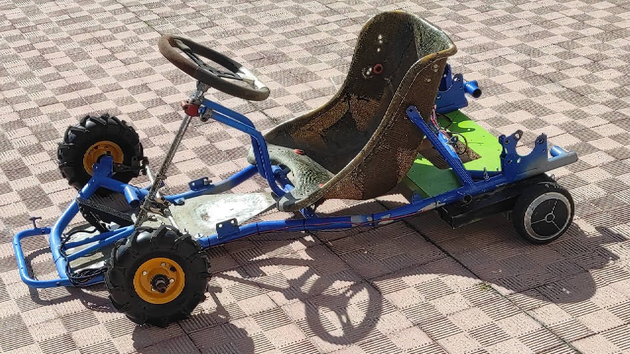 hO COSTRUITO UN GO KART ELETTRICO CON PEZZI TROVATI NEL LABORATORIO DIY