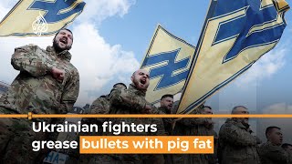 Ukrainian fighters grease bullets against Chechens with pig fat