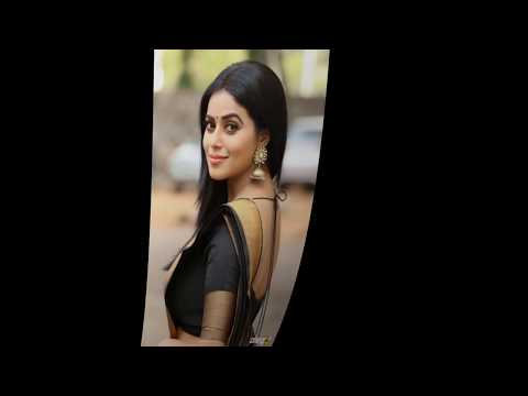Actress Poorna @ Shamna Kasim Hot In Black Saree, Side And Back View