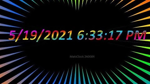 MatsClock 260084 - Free PowerPoint Digital Clock PPT Timer