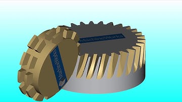 MachineWorks Gear-Cutting Simulation used by Licom Systems in alphacam for hobbing operations