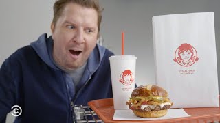 Nick Swardson Reads for Wendy's Pretzel Bacon Pub Cheeseburger Commercial