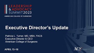 Update from the ACS Executive Director | ACS | Patricia L. Turner