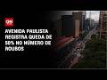 SP: Avenida Paulista registra queda de 50% no número de roubos | CNN PRIME TIME