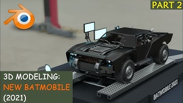 3D Modeling: New Batmobile Toy Kit (2021) Part 2 of 4