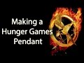 Making the hunger game pendant - pewter casting