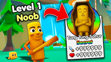 Starting Over as NOOB with TUNG TUNG SAHUR in Brainrot Evolution! (Roblox)