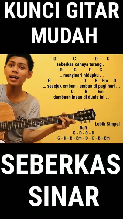 kunci Gitar - Seberkas Sinar - Nike ardila (Tutorial Gitar versi mudah)