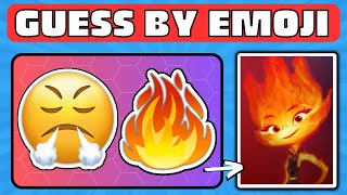 Guess the ELEMENTAL Characters by Emoji 🔥💧 | Elemental Quiz | Ember and Wade