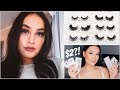 $2 FAUX MINK LASHES TRY ON AND REVIEW!