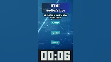 HTML Multimedia Quiz: Can You Choose the Right Video Tag?