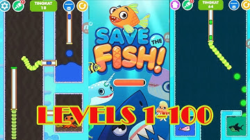 Save the Fish Gameplay Levels 1-100 in 45 Minutes | Android iOS Mobile Game