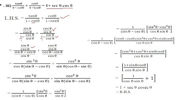 Introduction to trigonometry | Exercise 11.4 - 5th main q no i, ii & iii