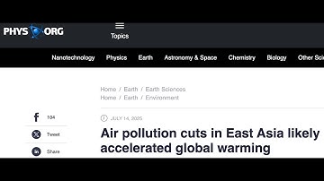 Wetenschappelijke fragmenten: het nadeel van het verminderen van luchtvervuiling