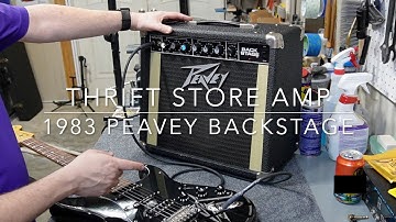 Thrift Store Guitar Amp Cleaning and Maintenance: 1983 Peavey Backstage 20W