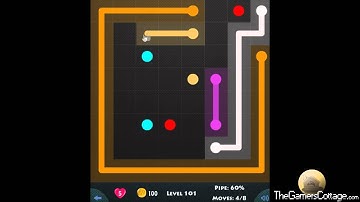 Flow Game Level - 251 [8x8] Basic Pack Connect the Dots
