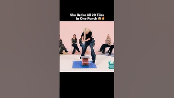She broke 20 tiles in one punch 💀 #twice #mina #iconic #twiceedit #kpop #viralvideo #shorts