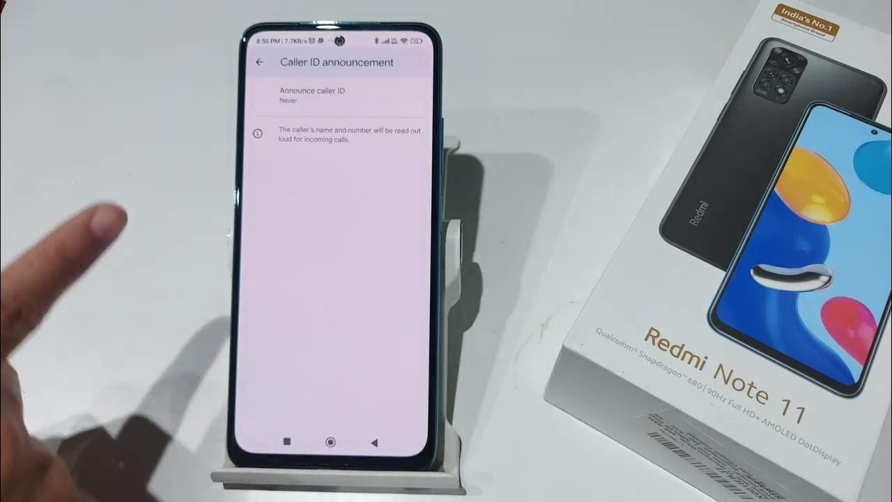 How to Enable Caller Id Announcement in Redmi note 11,11 pro Redmi