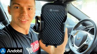 Air vent and Dashboard glass  Car mount for phone review  How to install car mount holder Andobil